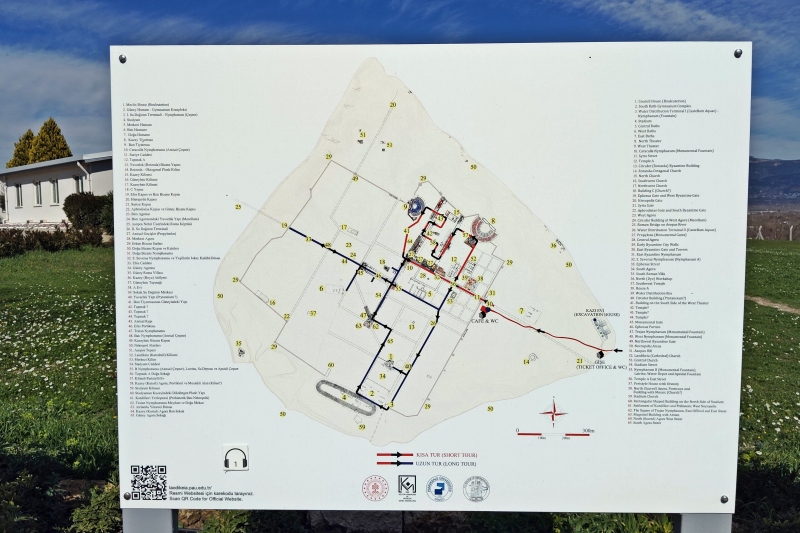 ラオディキア遺跡マップ